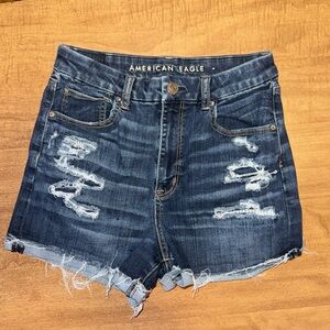 american eagle high rise shorts